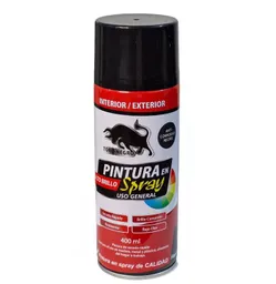 Pintura Spray Aerosol Anticorrosivo Negro Uso General 400 Ml