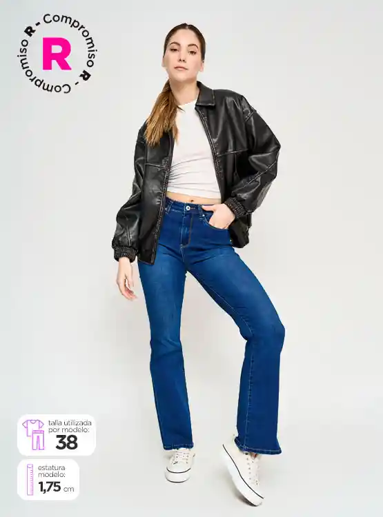 Jeans Algodón Flare Mujer Pepe Jeans Talla 44