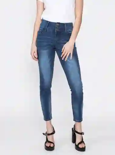 Jeans Algodón Mujer Ellus Tiro Medio Talla 44