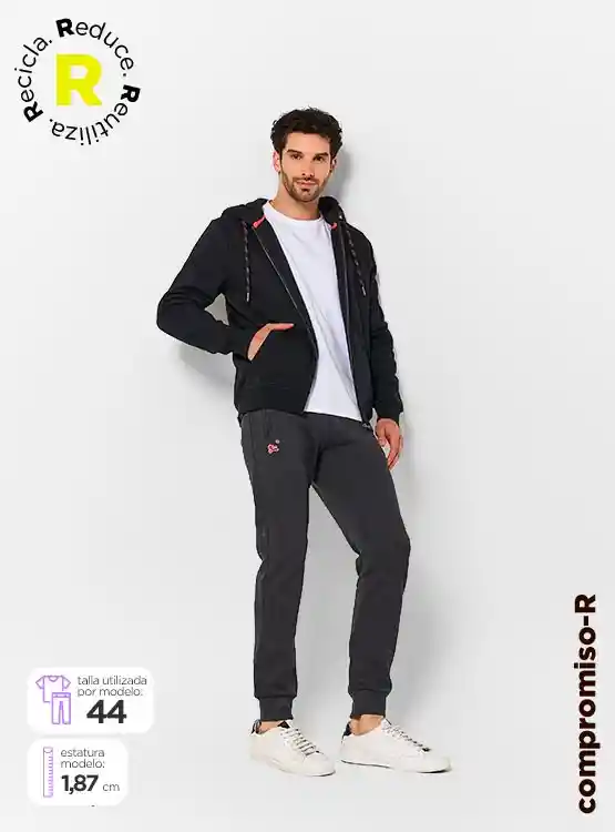 Pantalón Hombre Robert Lewis Buzo Jogger Talla Xl