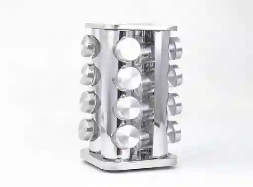 Set 16 Especieros Ripley Home Rack Cuadrado Plata
