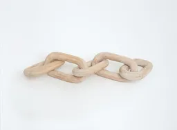 Figura Decorativa Maison Linett Cadena Madera Cafe