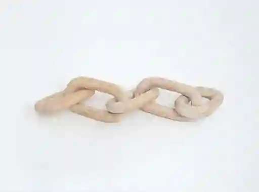 Figura Decorativa Maison Linett Cadena Madera Cafe