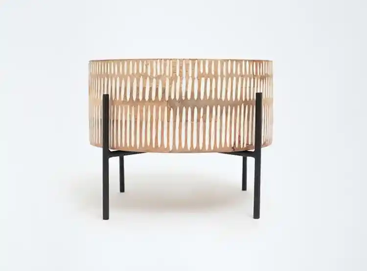 Macetero Madera 20cm Maison