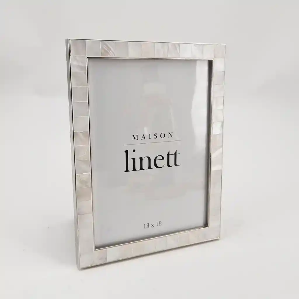 Marco De Fotos Maison Linett Perla Metal Gris