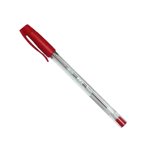 Pack 5 Bolígrafos Pasta Fx2 Color Rojo Punta 1mm.