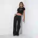 Pantalón Negro Estrella Roja 34 Mujer Raindoor