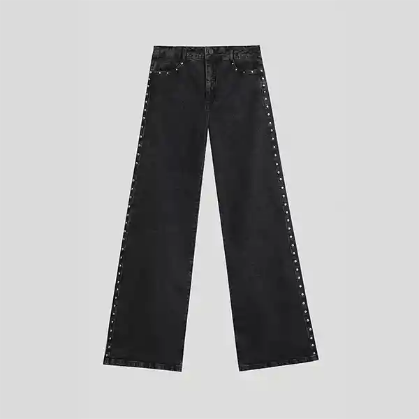 Pantalón Negro Estrella Roja 34 Mujer Raindoor