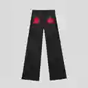 Pantalón Negro Estrella Roja 34 Mujer Raindoor