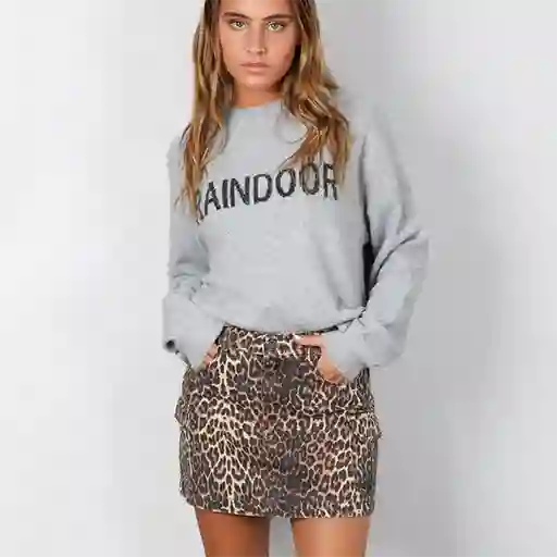 Falda Cargo Animal Print L Mujer Raindoor