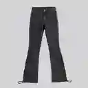 Pants Flare Cintas Negro 40 Mujer Raindoor