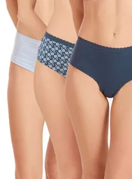 Pack3 Pantaleta 4613003 Intime Negro L