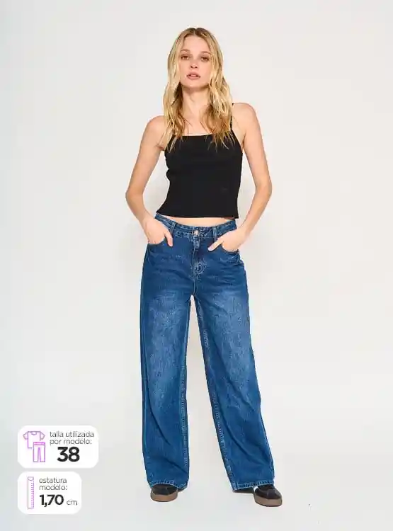 Jeans Moda Wideleg Inx Tt W25 Azdem 40