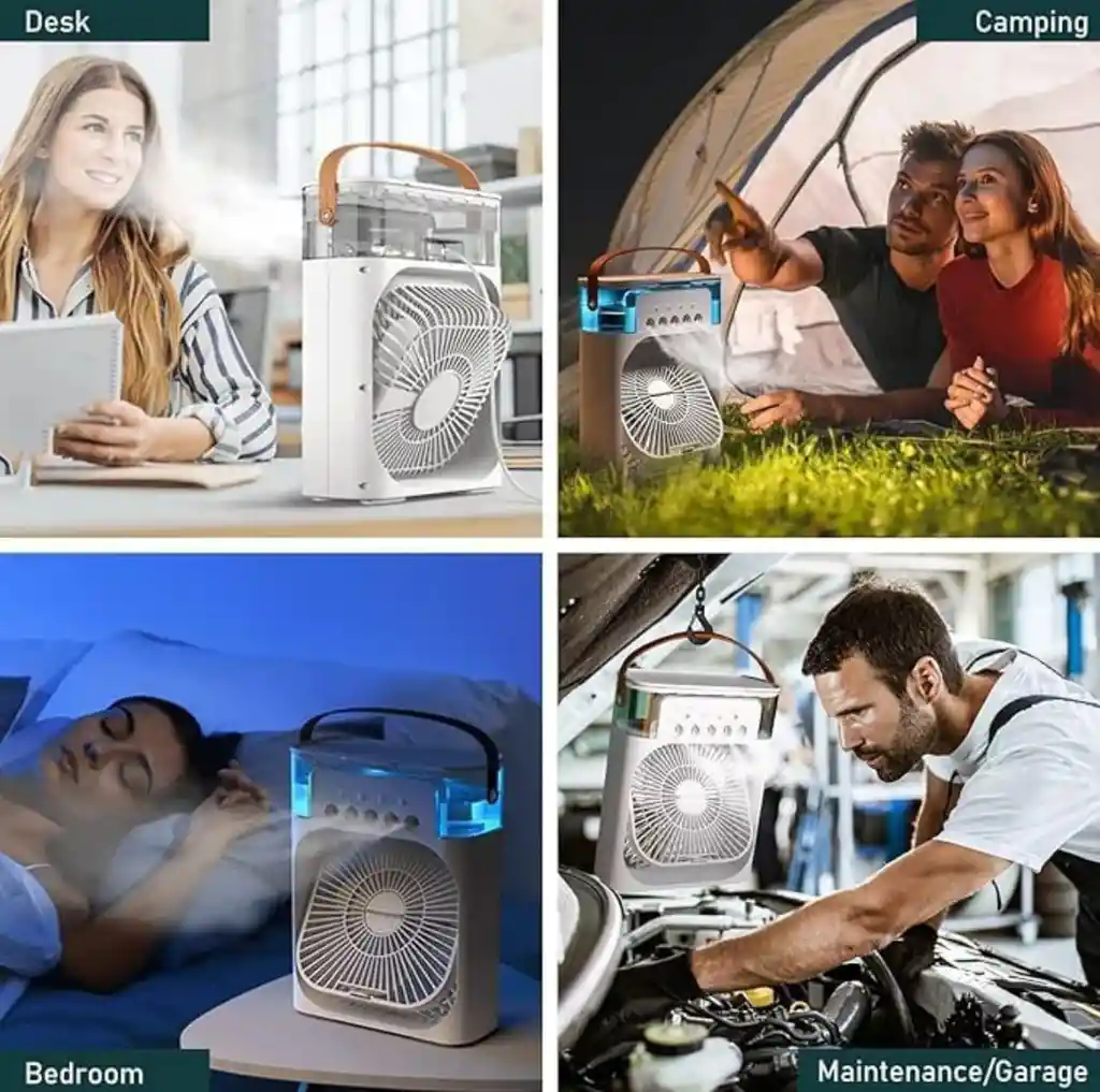 Ventilador Humificador Con Luz