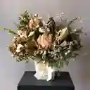 Caja Mediana Con Flores Secas