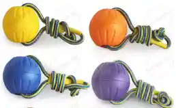 Juguete De Cuerda Con 1 Pelota De Goma Dura