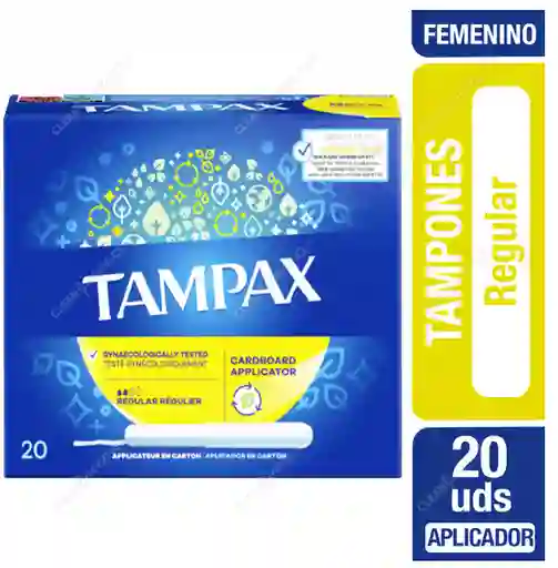 Tampón Clásico Tampax Regular 20 Un