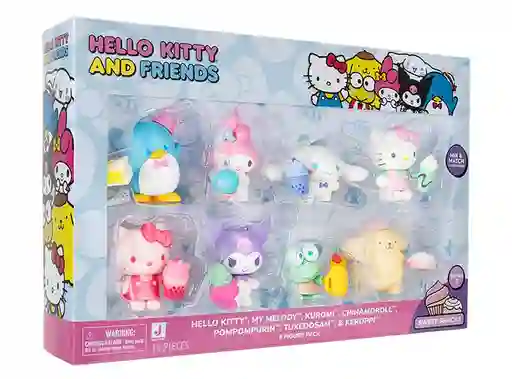 Hello Kitty Pack De 8 Figuras