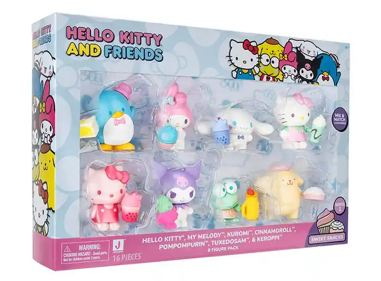 Hello Kitty Pack De 8 Figuras