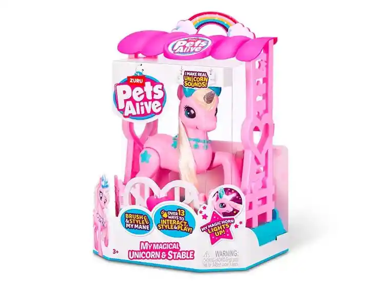 Unicornio Electronico Rosa Pets Alive