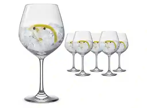 Set 6 Copas Hausmann Gin 750 Ml