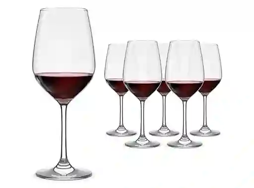 Set 6 Copas Hausmann Bordeaux Montalcino 650 Ml