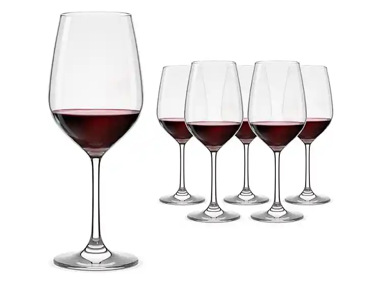 Set 6 Copas Hausmann Bordeaux Montalcino 650 Ml