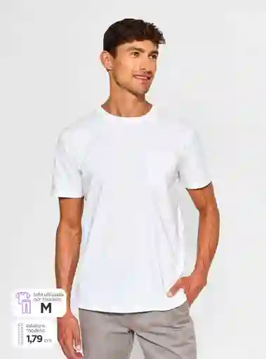 Polera Hombre Cacharel Algodón Cuello Redondo Talla L