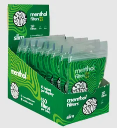 Filtro Soulblime Slim Sabor Menthol 150 Unidades