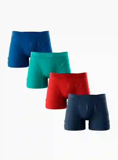 Pack X4 Bóxer Hombre Top Multicolor Talla L