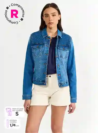 Chaqueta Mujer Regatta Algodón Corta Denim Talla L