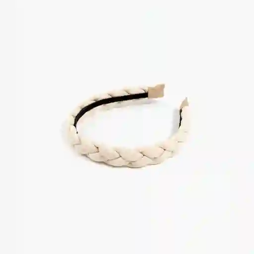 Cintillo Mujer Trenzado Beige