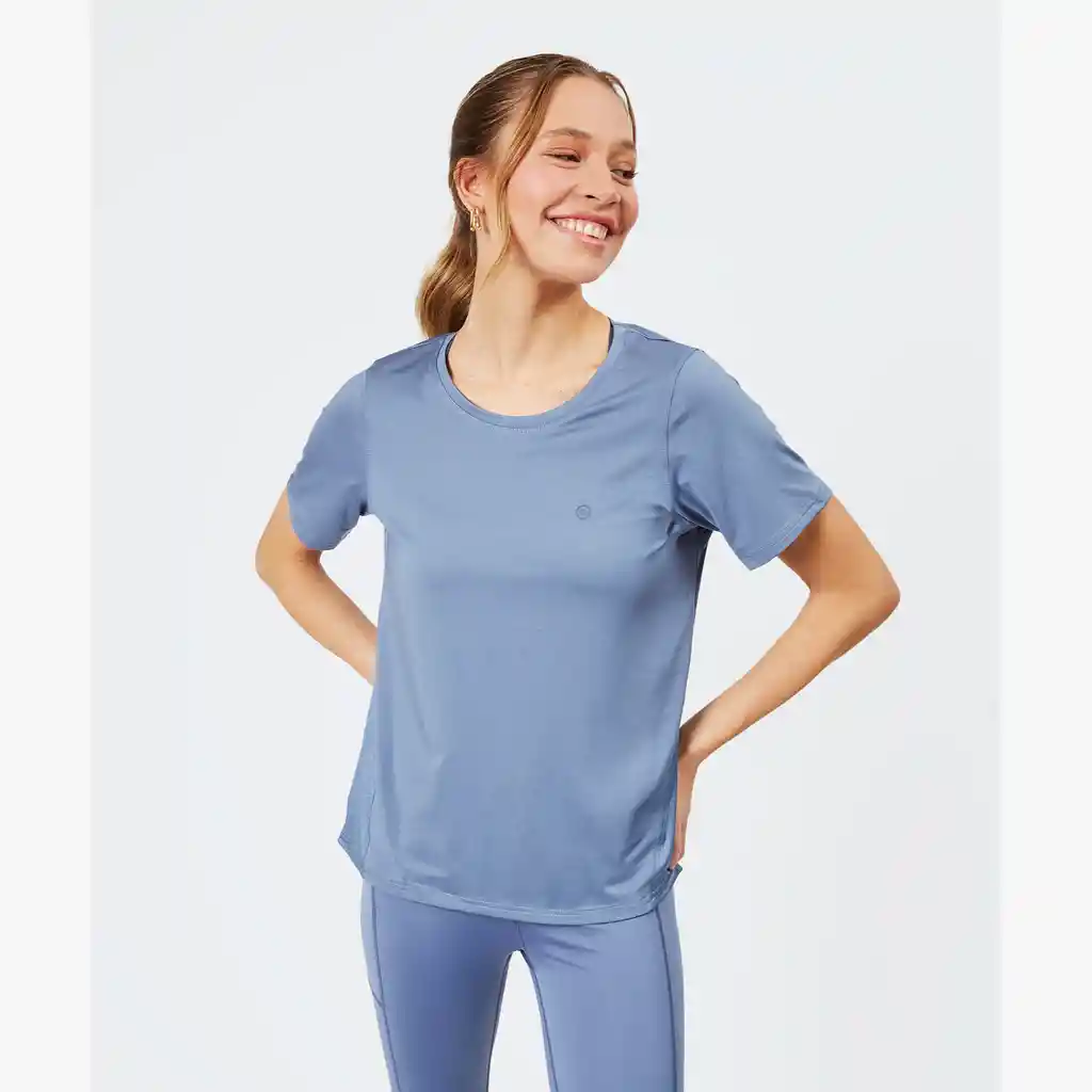 Polera Deportiva Mujer Court Xs Azul