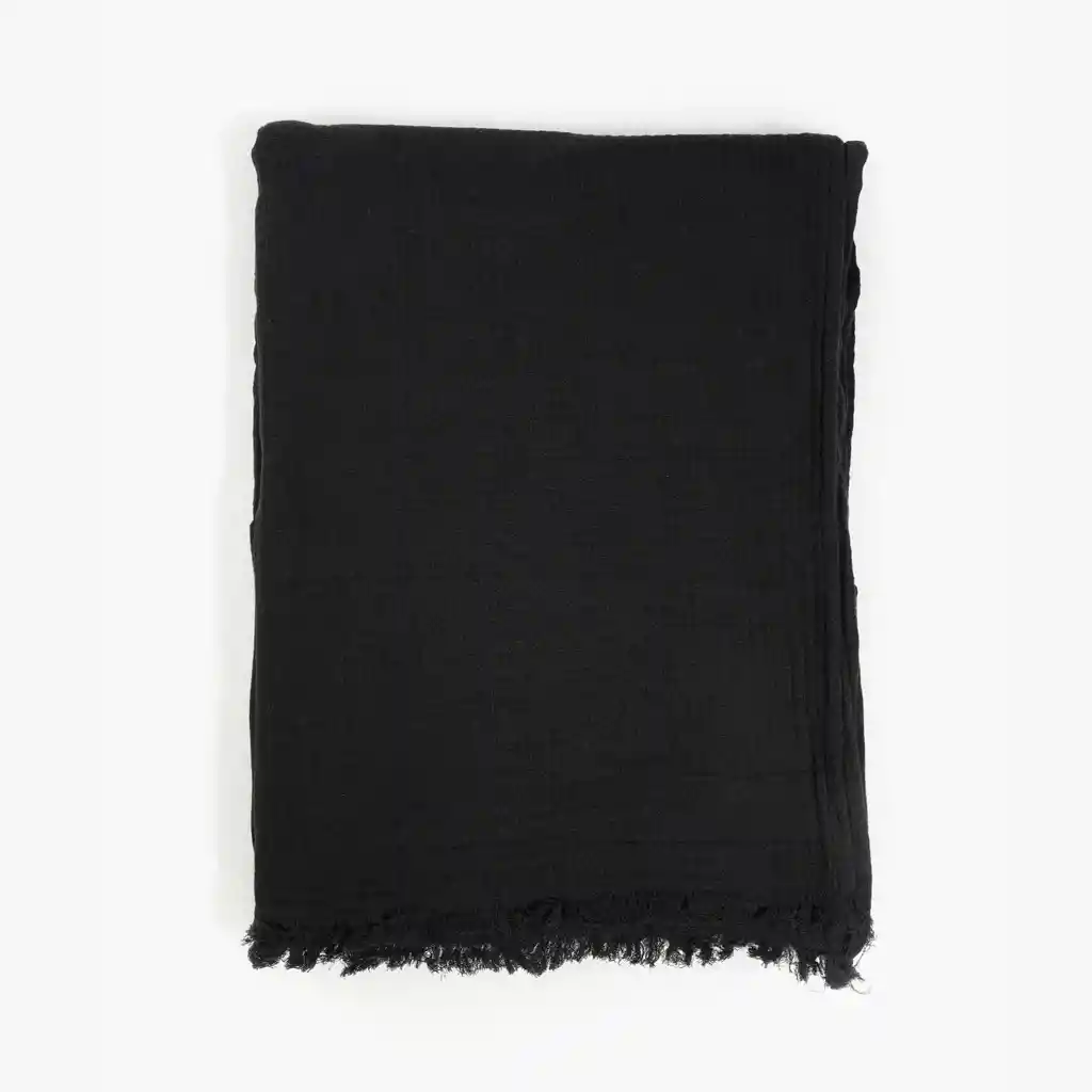 Piecera Mujer Algodón Gauze Negro