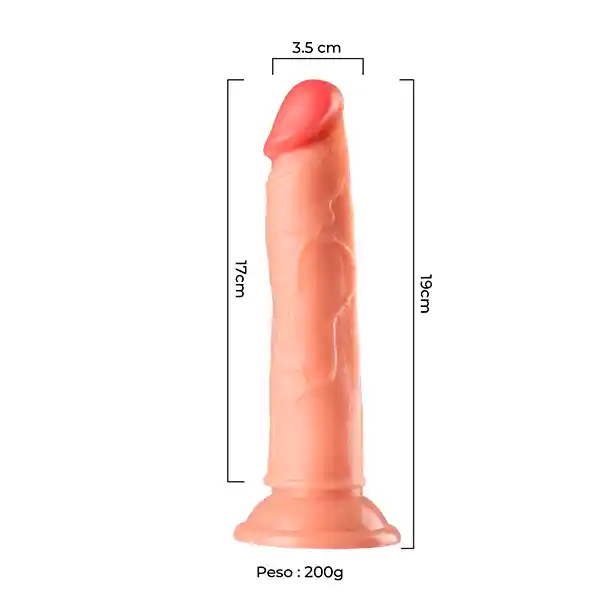 Consolador Realista De 19 Cm Y 3.5 Cm De Ancho Lance’s Cock