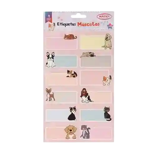 Set 12 Etiquetas Nombre 35x70mm Estándar