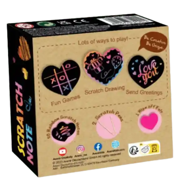 Avenir Scratch Taco De Notas Corazón