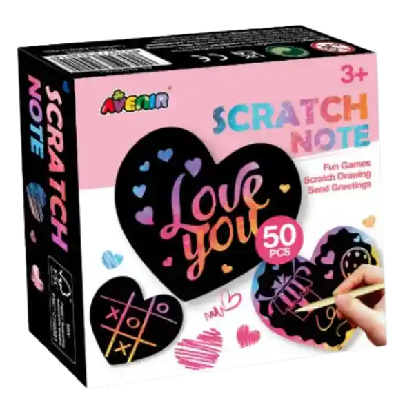 Avenir Scratch Taco De Notas Corazón