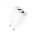 Cargador Rapido Enchufe Adaptador Pared Doble Puerto Usb