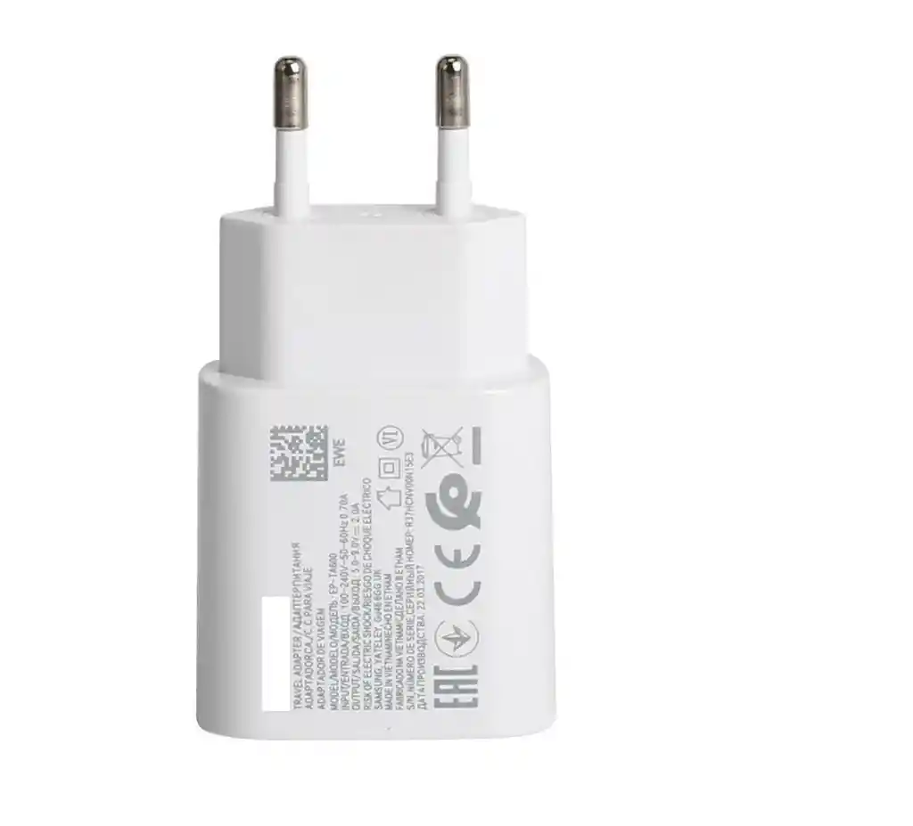 Adaptador Travel Charger Para Smartphone Carga Rápida Usb