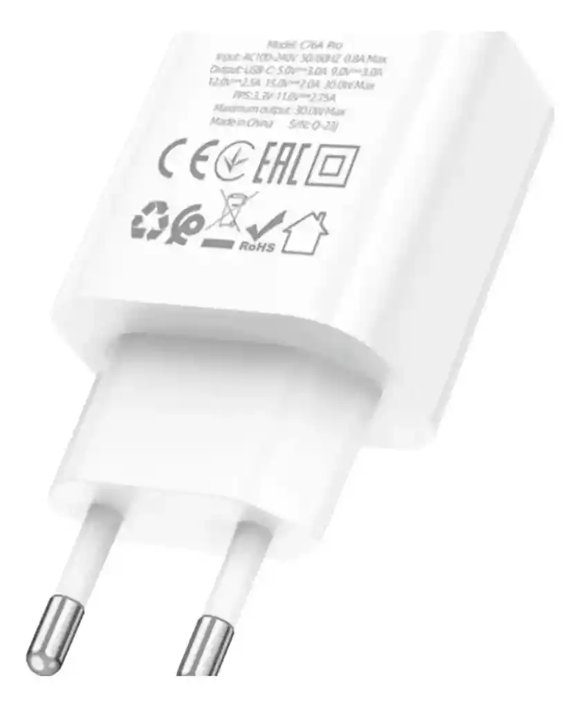 Adaptador Travel Charger Para Smartphone Carga Rápida Usb