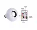 Ampolleta Parlante Led Bluetooth Musica Multicolor Y Control