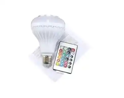 Ampolleta Parlante Led Bluetooth Musica Multicolor Y Control