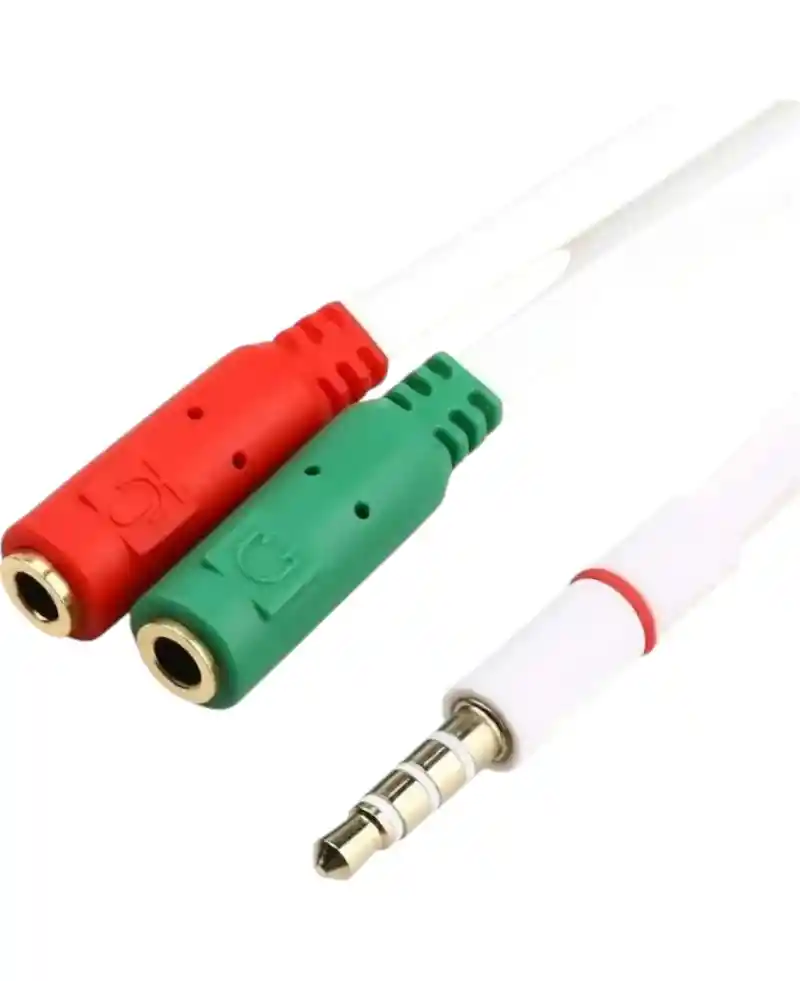 Cable Adaptador Microfono Audio Splitter Jack 3.5mm Ps4 Xbox