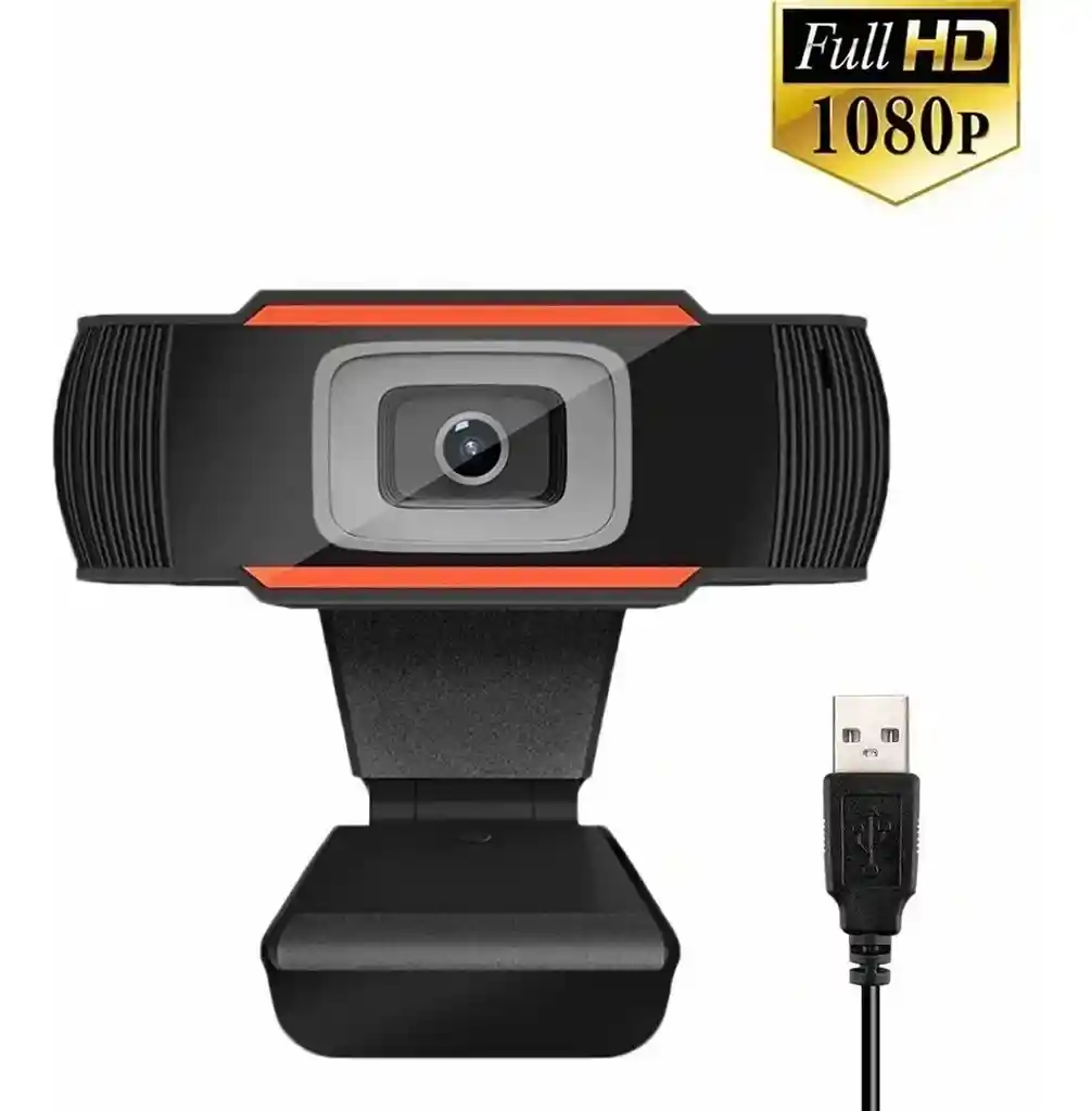 Cámara Web Hd 1080p Usb Microfono Incorporado Adaptable Flex