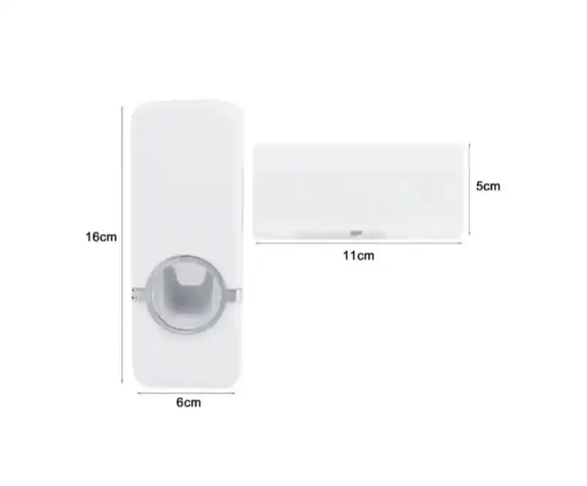 Dispensador De Crema Dental Y Porta Cepillo De 4 Divisiones