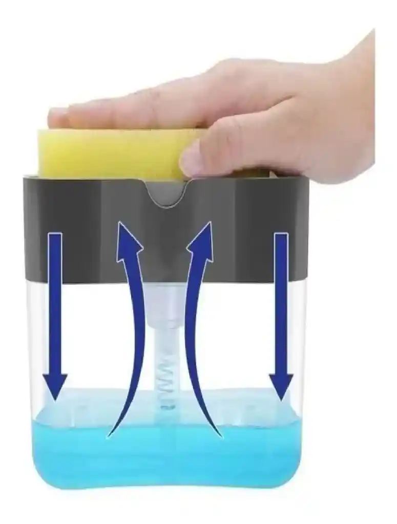 Dispensador Lavaloza Con Soporte De Esponja + Esponja Regalo