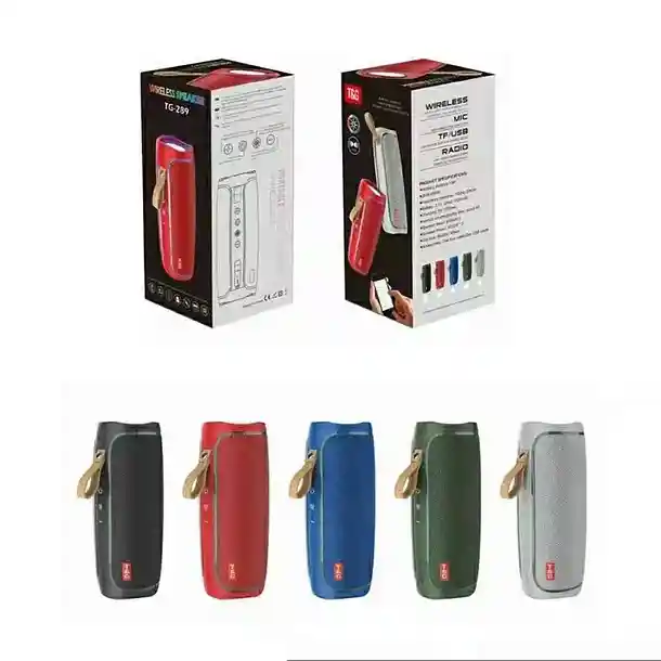 Parlante Portátil Bluetooth 10w Impermeable Tipo Flip Tg-287