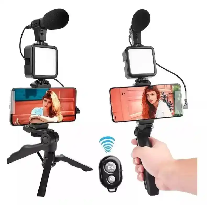 Kit Grabar Video Estabilizador Cámara Reflex Trípode Celular