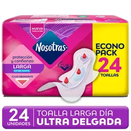 Toalla Higiénica Larga Tela Extra Suave 24 Un